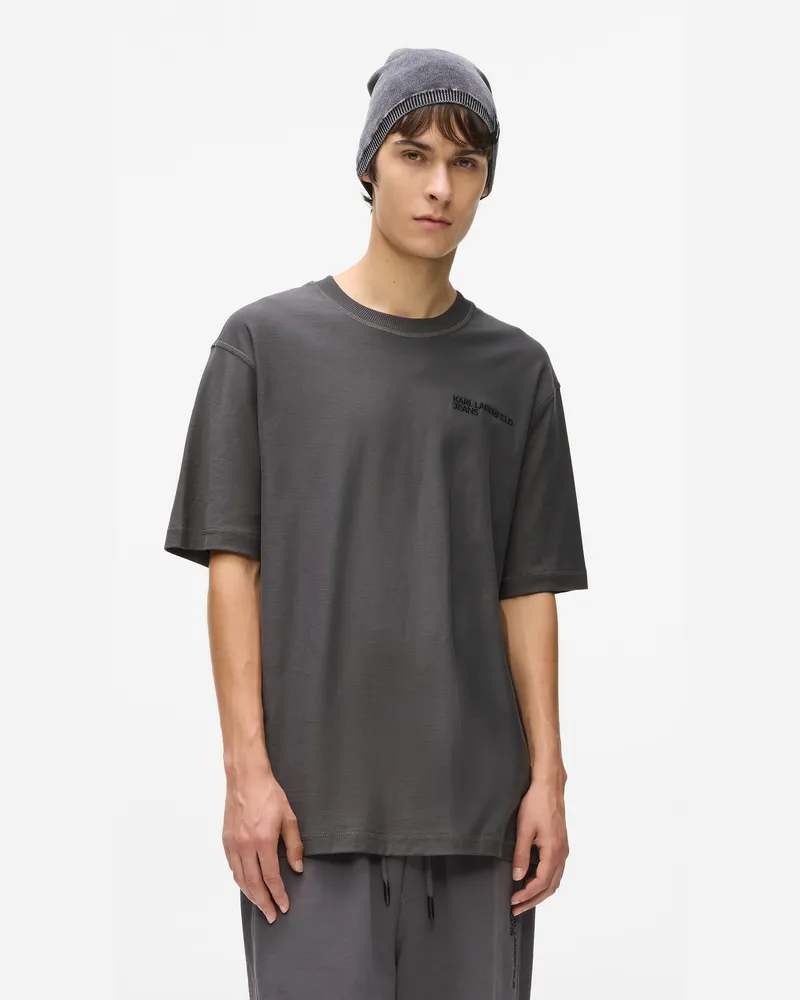 Karl Lagerfeld Inside-out-t-shirt, Herren, Mauve, Größe Mauve