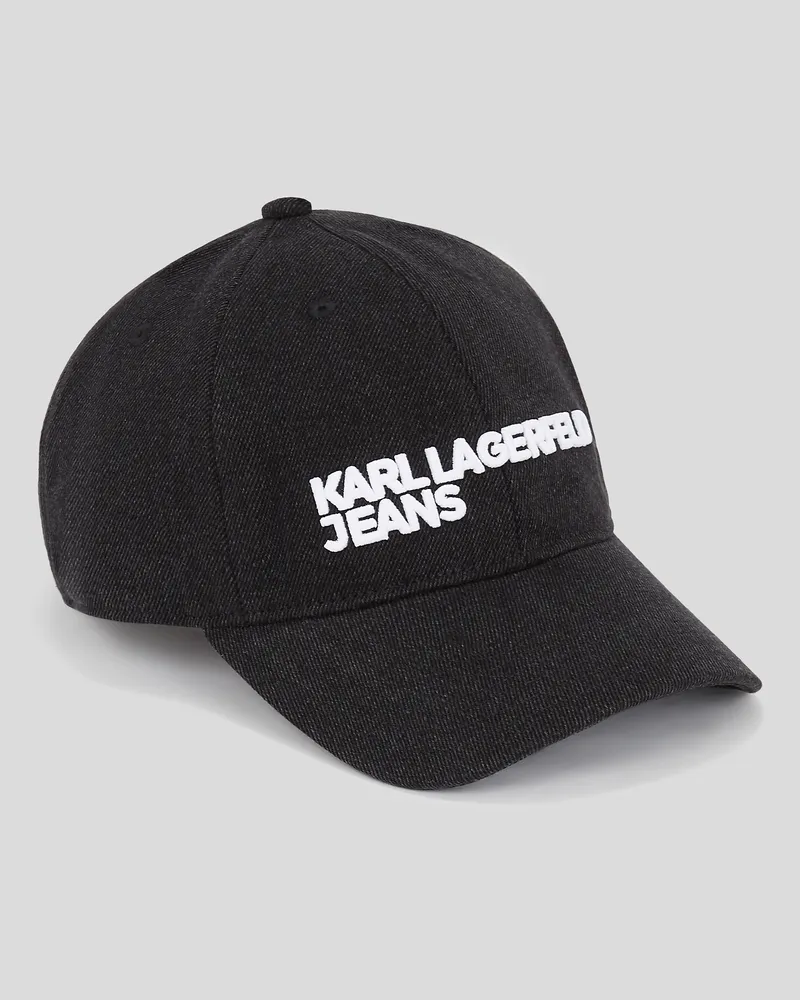 Karl Lagerfeld Denimkappe, Frau, Schwarzer Denim, Größe Schwarzer