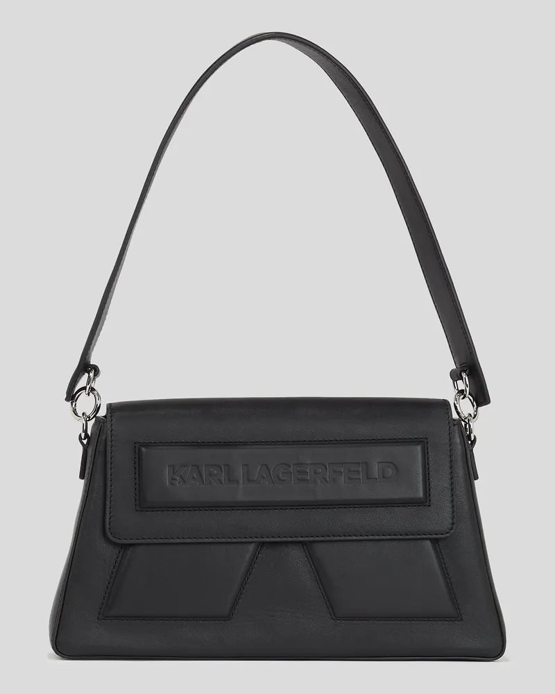 Karl Lagerfeld Ikon K Schultertasche, Damen, Schwarz, Größe Schwarz