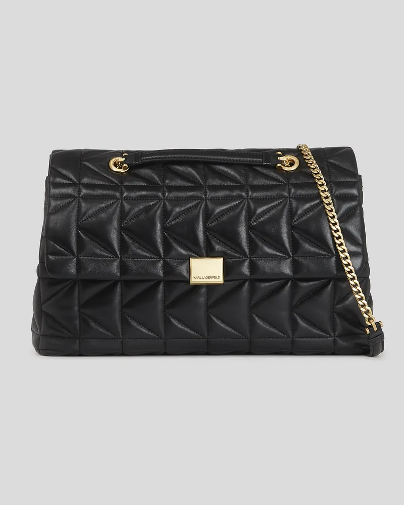 Karl Lagerfeld K/kuilt grosse Schultertasche, Frau, Schwarz, Größe Schwarz