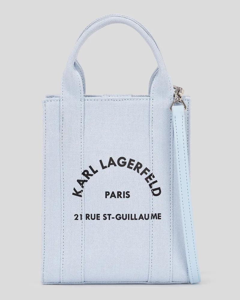 Karl Lagerfeld Rue st-guillaume Kleine Quadratische Tote-bag, Frau, Kentucky Blau, Größe Kentucky