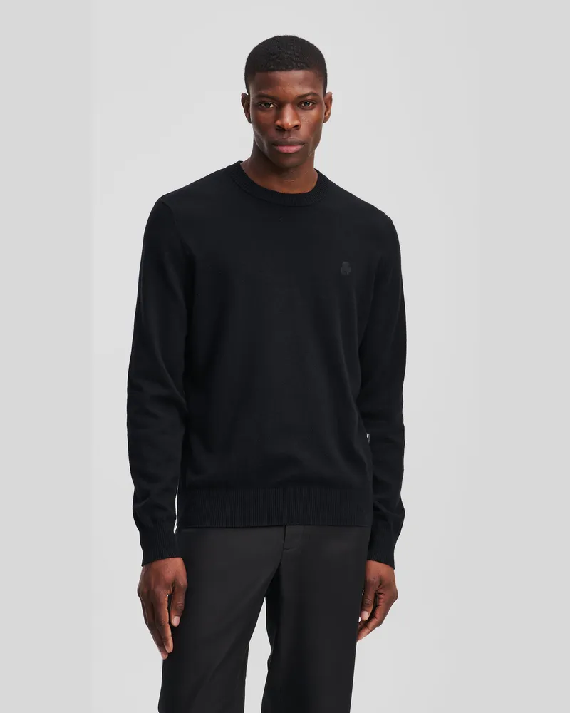 Karl Lagerfeld Kameo Pullover, Herren, Schwarz, Größe Schwarz