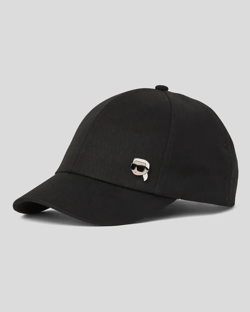 Karl Lagerfeld Ikon Pin Kappe, Frau, Schwarz, Größe Schwarz
