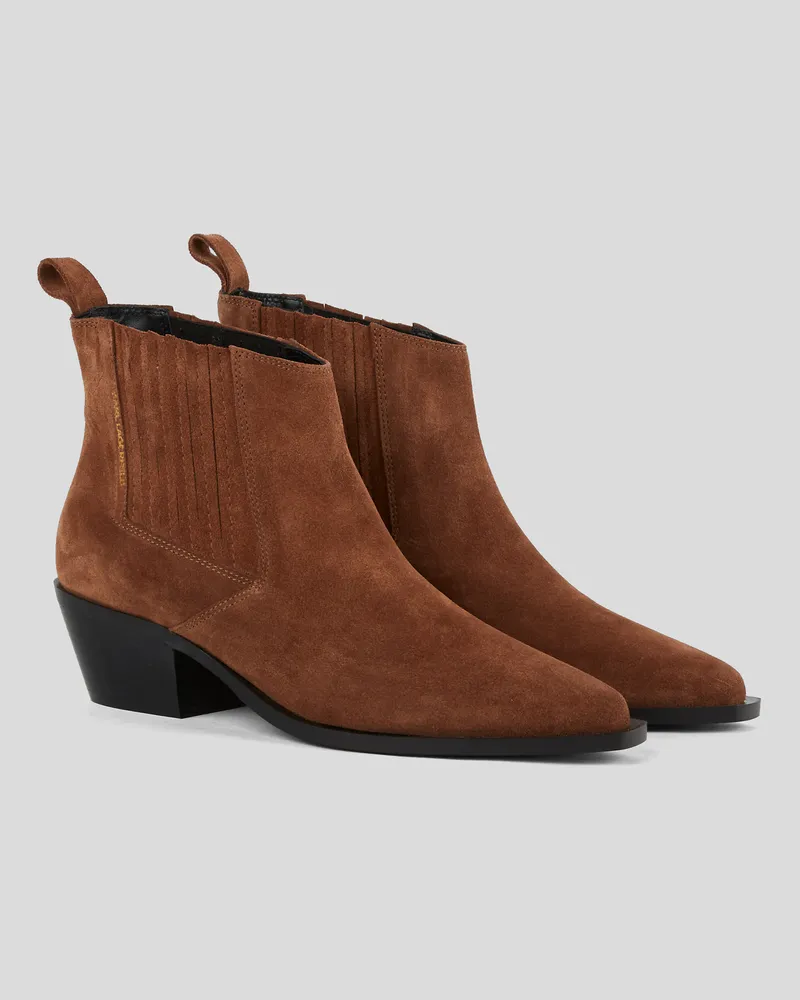 Karl Lagerfeld Kansas kurze -stiefel, Frau, Bräunen, Größe Bräunen