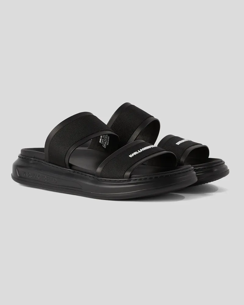 Karl Lagerfeld Kapri-sandalen Mit Doppelriemen, Mann, Schwarz, Größe Schwarz