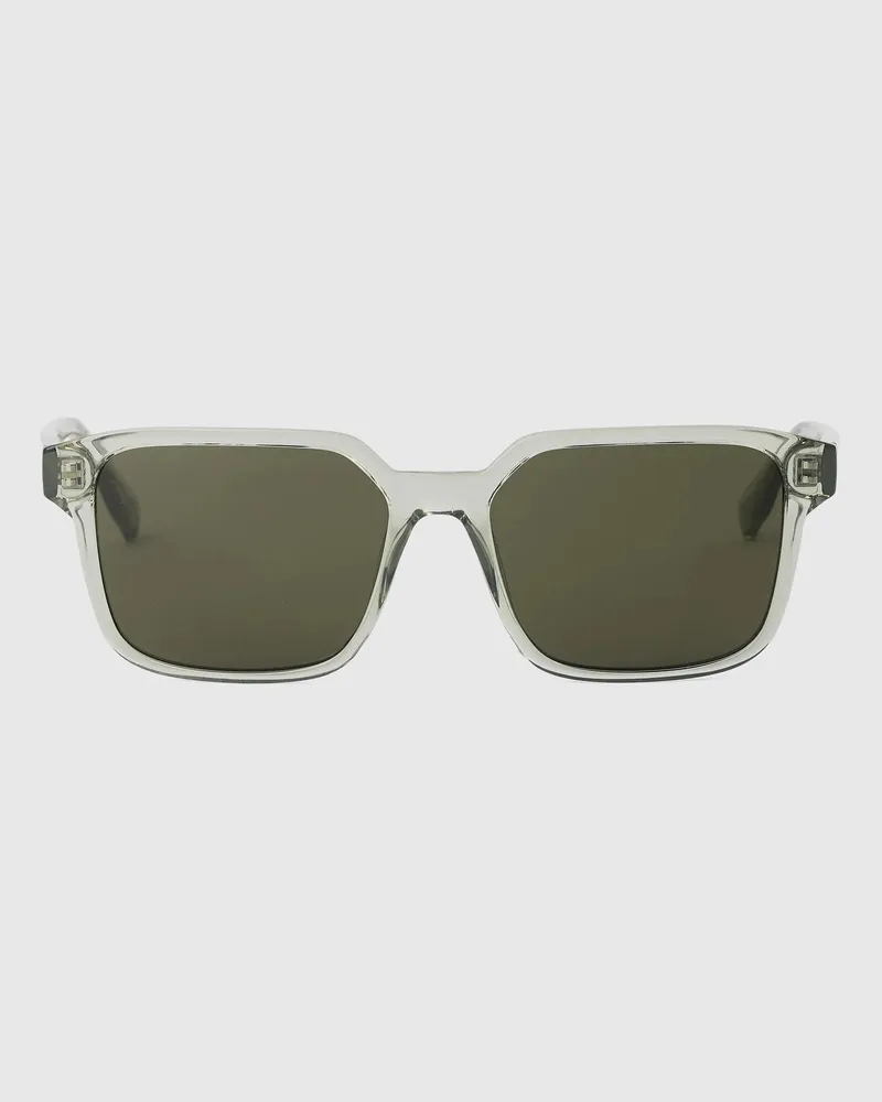 Karl Lagerfeld Logo Rechteck-sonnenbrille, Male, Salbei, Size Green