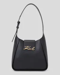 Karl Lagerfeld K/signature hobo-tasche, Frau, Schwarz Schwarz