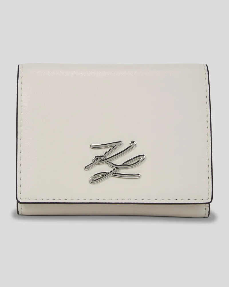 Karl Lagerfeld K/autograph Dreifach-geldbörse, Frau, Zement, Größe Zement