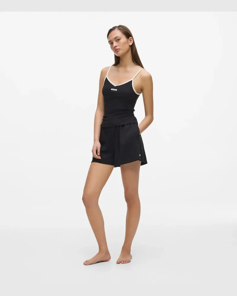 Karl Lagerfeld Monochrome Loungewear-shorts, Damen, Schwarz, Größe Schwarz