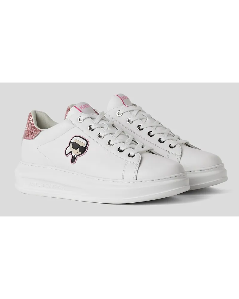 Karl Lagerfeld K/ikonik nft Kapri-sneaker, Frau, Weiss/pink Weiss