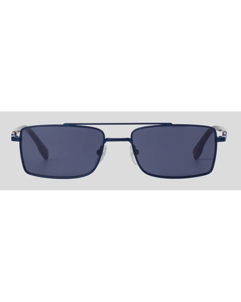 Karl Lagerfeld Klj Sonnenbrille, Mann, Mattblau Mattblau