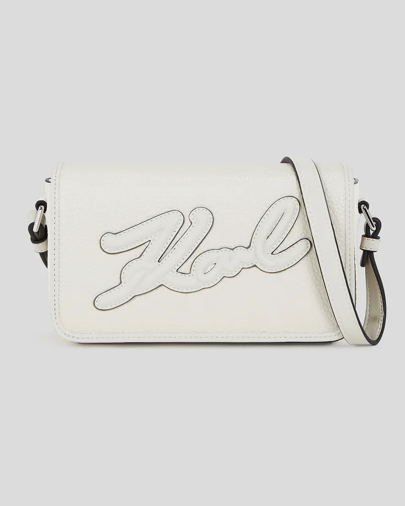 Karl Lagerfeld K/skuare Umhängetasche, Frau, Off White, Größe Off