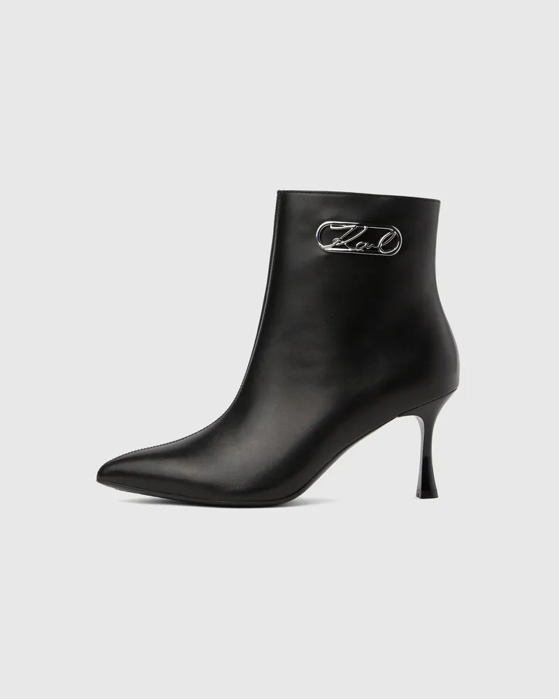 Karl Lagerfeld Sienna Signature Stiefeletten, Damen, Schwarz, Größe Schwarz