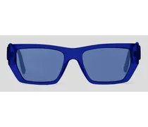 Kl monogramm-sonnenbrille mit Logo, Mann, Blau