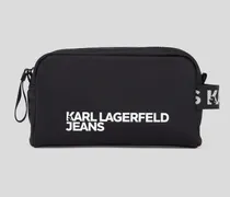 Kulturbeutel Aus Nylon, Frau, Schwarz, Größe