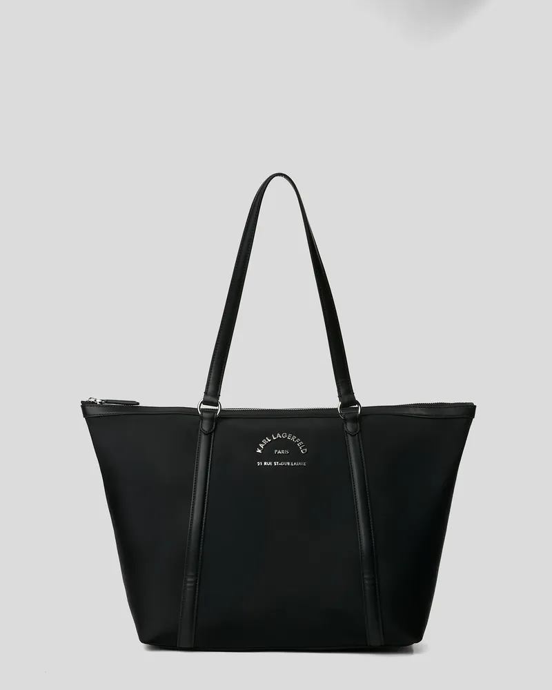 Karl Lagerfeld Rue St-guillaume Mittelgrosse Tote-bag, Frau, Schwarz, Größe Schwarz