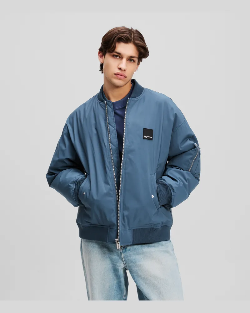 Karl Lagerfeld Bomber-jacke, Mann, Vintage Indigo, Größe Vintage