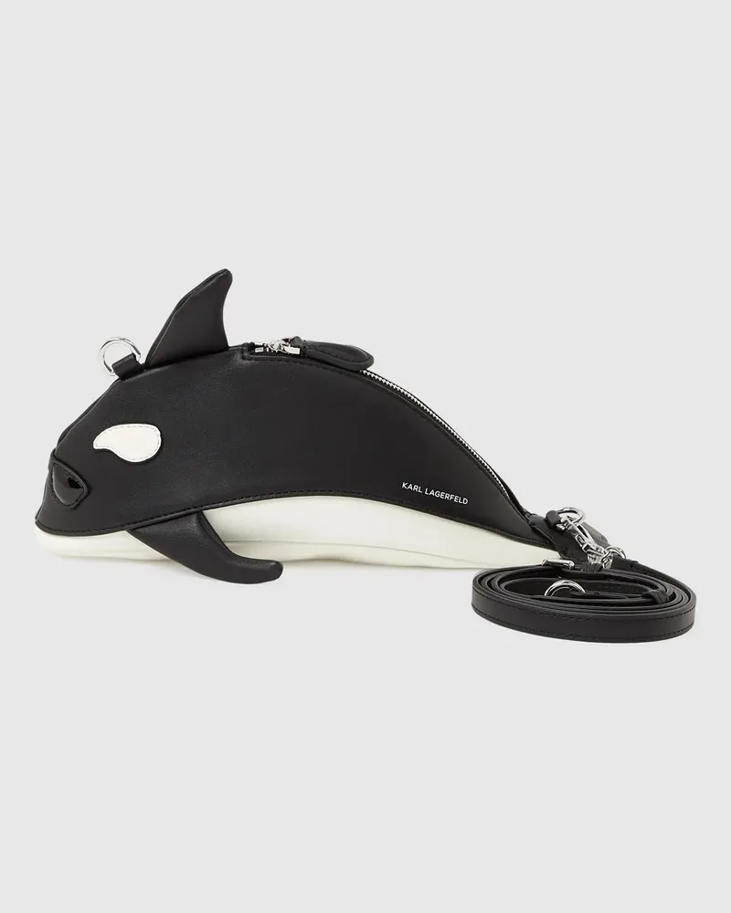 Karl Lagerfeld Ikon Orca-umhängetasche, Damen, Schwarz, Größe Schwarz