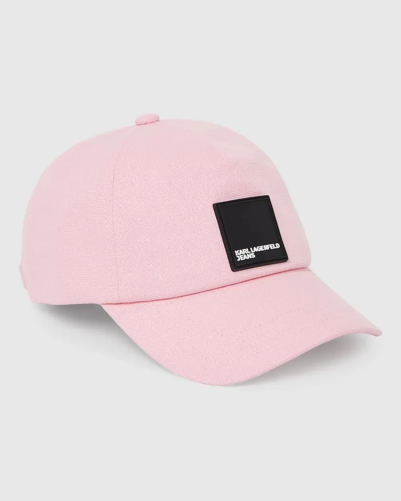 Karl Lagerfeld Kappe Mit Logo-aufnäher, Damen, Bonbon, Größe: One Size Bonbon