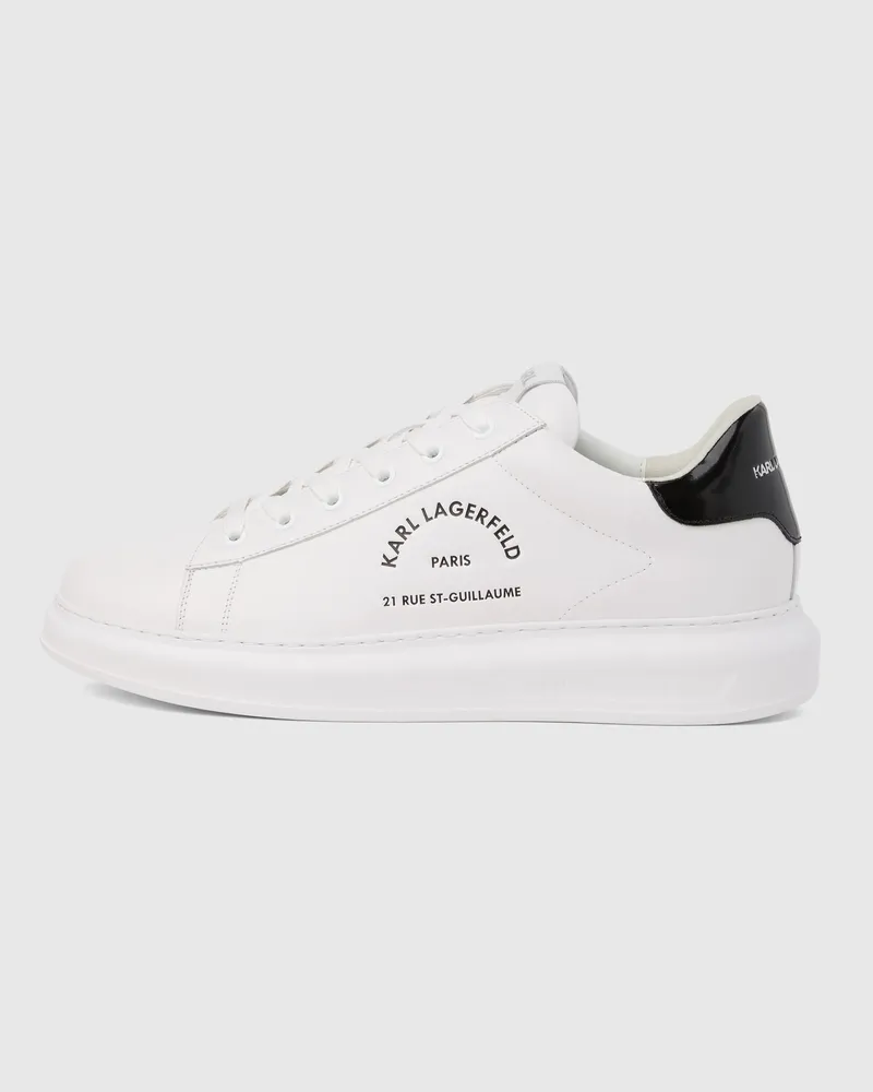 Karl Lagerfeld Rue St-guillaume Logo Kapri Sneaker, Herren, Weiss, Größe Weiss