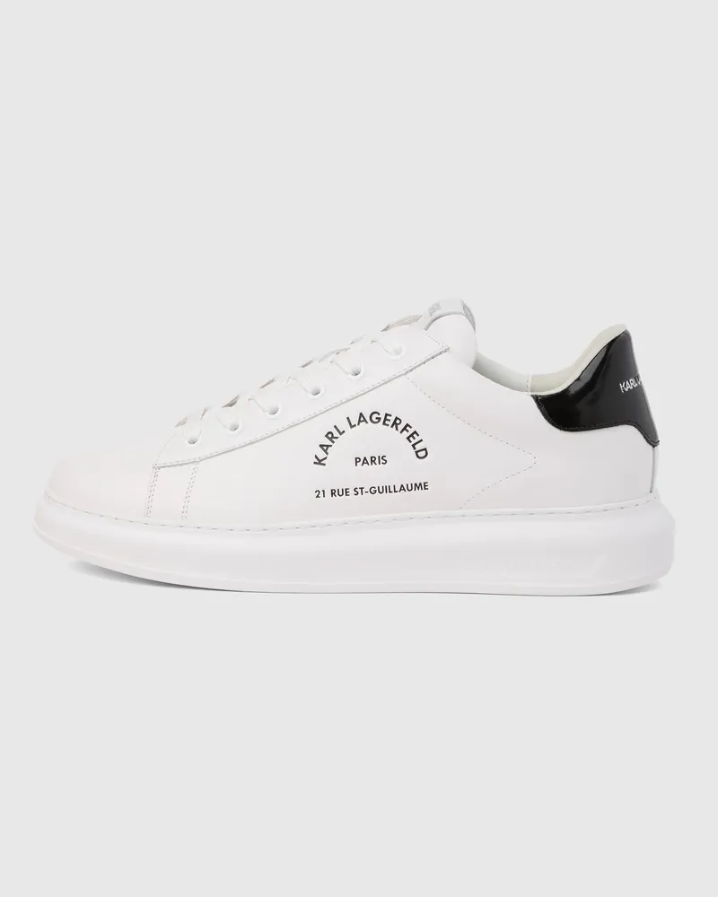 Karl Lagerfeld Rue St-guillaume Logo Kapri Sneaker, Herren, Weiss, Größe Weiss