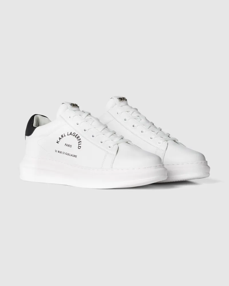 Karl Lagerfeld Rue St-guillaume Logo Kapri Sneaker, Mann, Weiss, Größe Weiss