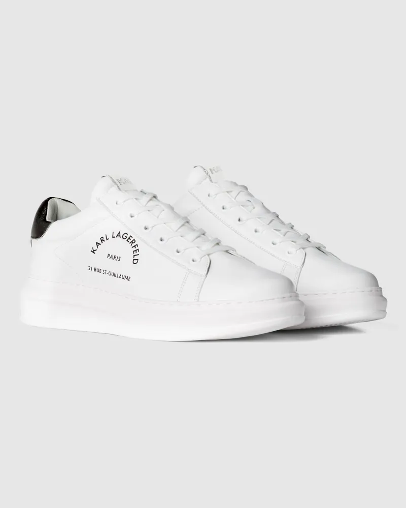 Karl Lagerfeld Rue St-guillaume Logo Kapri Sneaker, Herren, Weiss, Größe Weiss