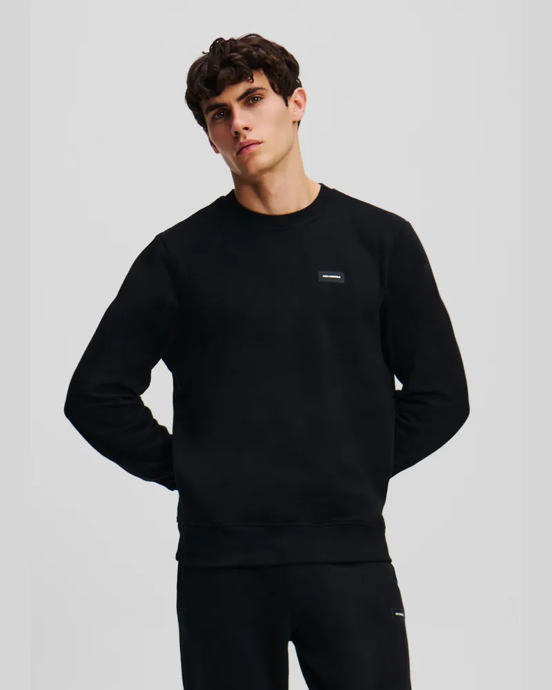 Karl Lagerfeld K/essential loungewear-sweatshirt, Mann, Schwarz, Größe Schwarz