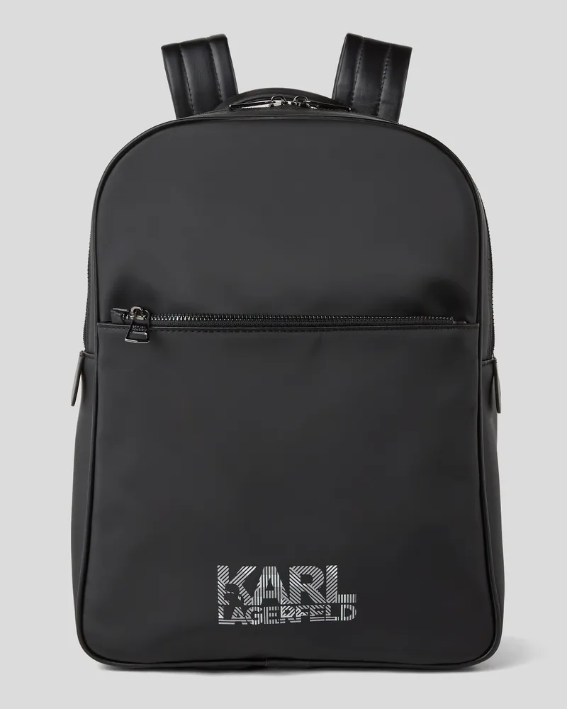 Karl Lagerfeld Logo Rucksack, Mann, Schwarz, Größe Schwarz
