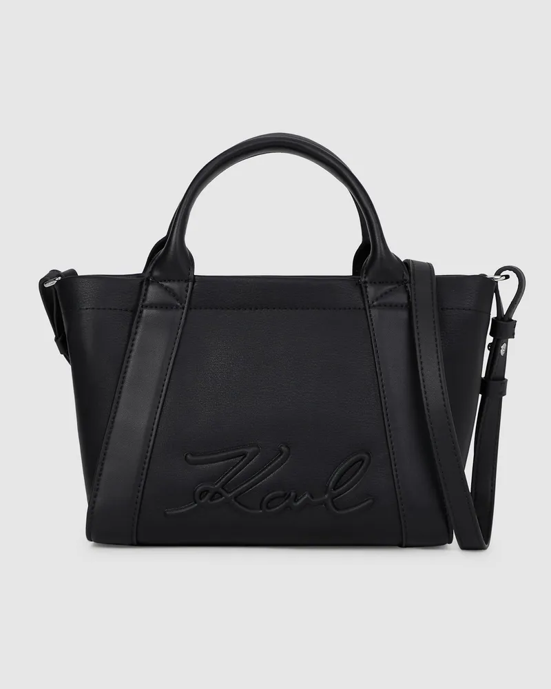 Karl Lagerfeld K/ville Kleine Tote Bag, Damen, Schwarz-nickel, Größe Schwarz-nickel