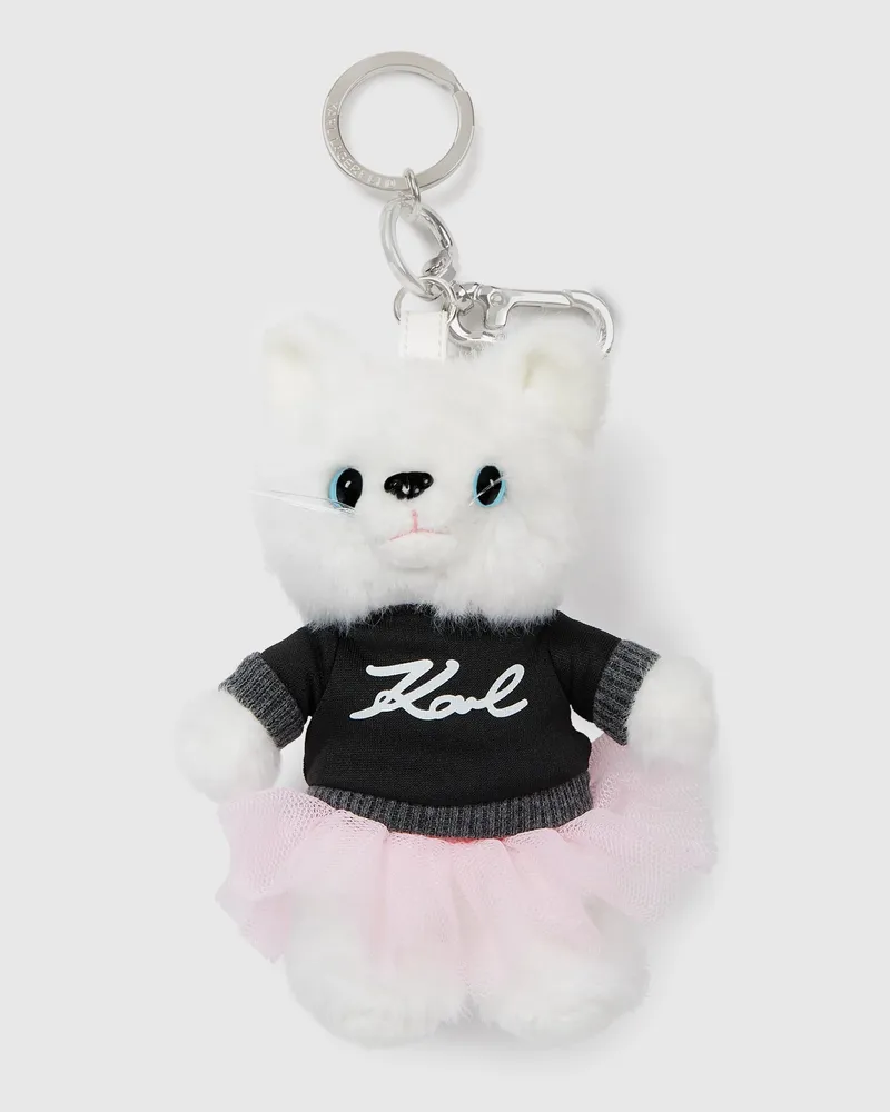 Karl Lagerfeld Ikon Choupette Plüschtier-schlüsselanhänger, Damen, Weiss, Größe Weiss