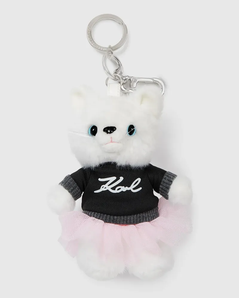 Karl Lagerfeld Ikon Choupette Plüschtier-schlüsselanhänger, Damen, Weiss, Größe Weiss