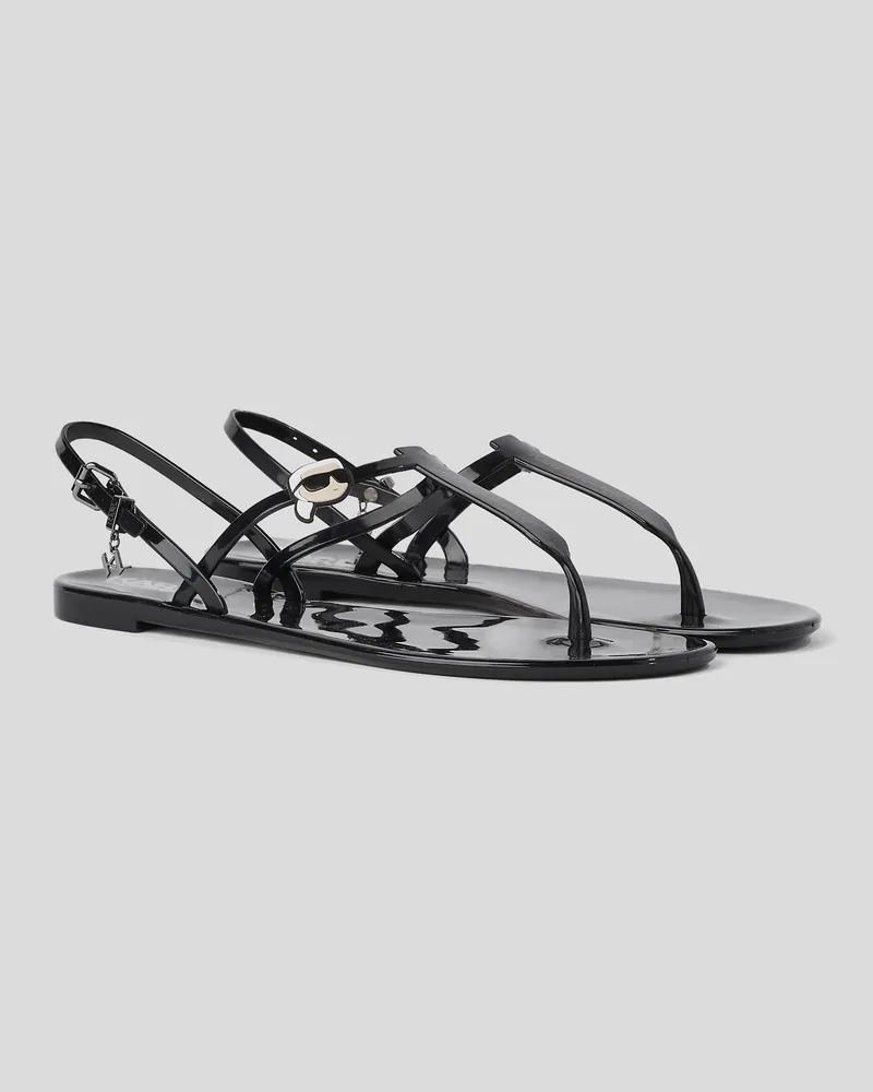 Karl Lagerfeld Karl ikon nft Jelly-sandalen, Frau, Schwarz, Größe Schwarz