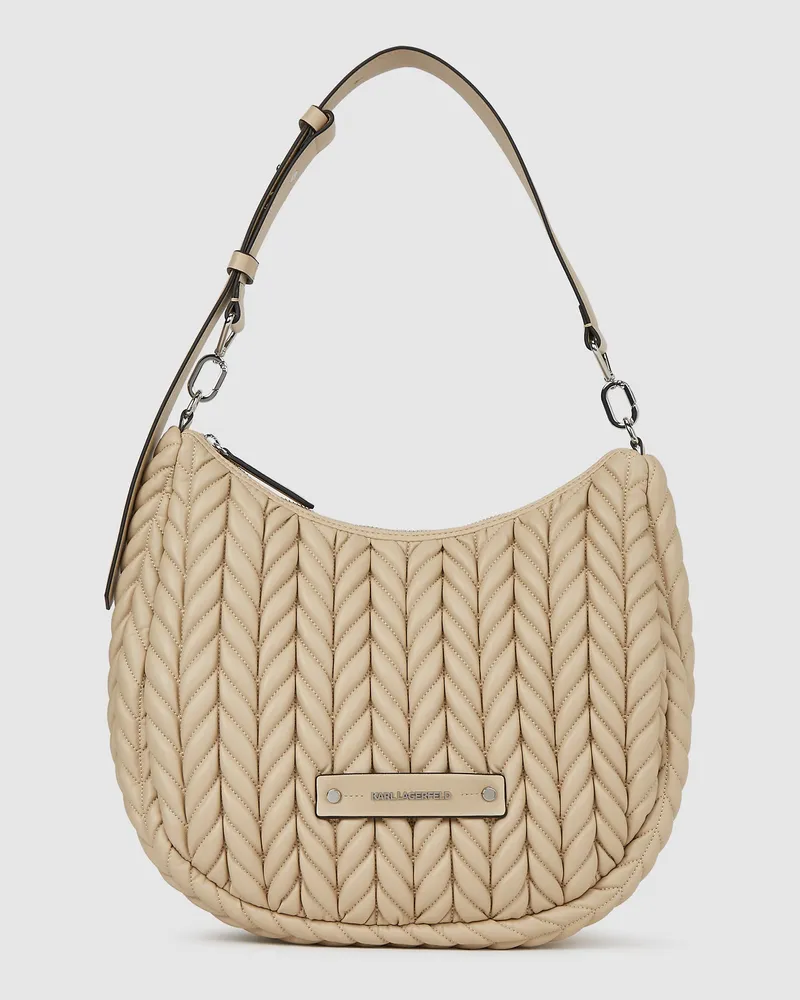Karl Lagerfeld K/weave Hobo-tasche, Damen, Safari, Größe Safari