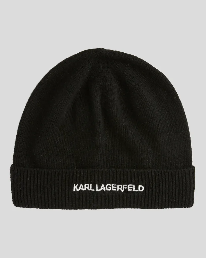 Karl Lagerfeld K/essential beanie-mütze, Mann, Schwarz, Größe Schwarz
