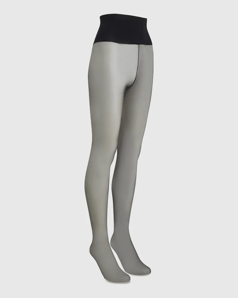 Karl Lagerfeld Strumpfhose Mit Signature-naht, Damen, Schwarz, Größe Schwarz