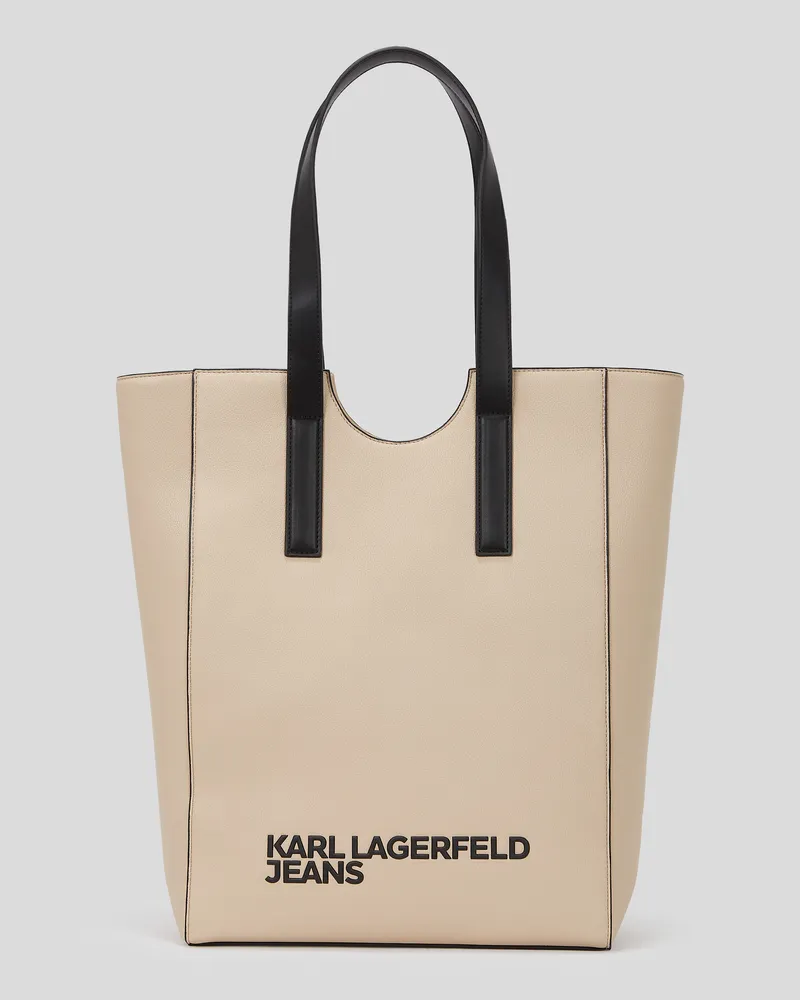 Karl Lagerfeld Große Tote Bag Mit Logo, Frau, Holz Esche, Größe Holz