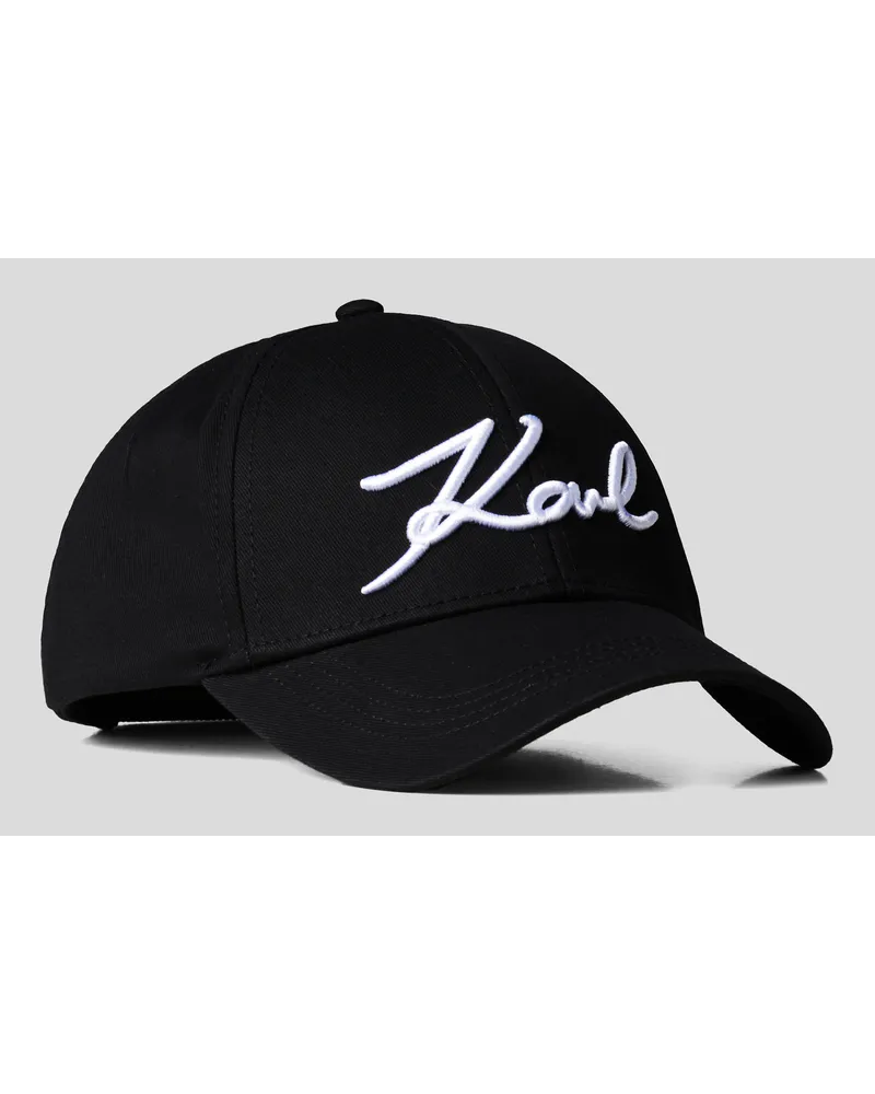 Karl Lagerfeld K/signature Cap, Frau, Schwarz Schwarz