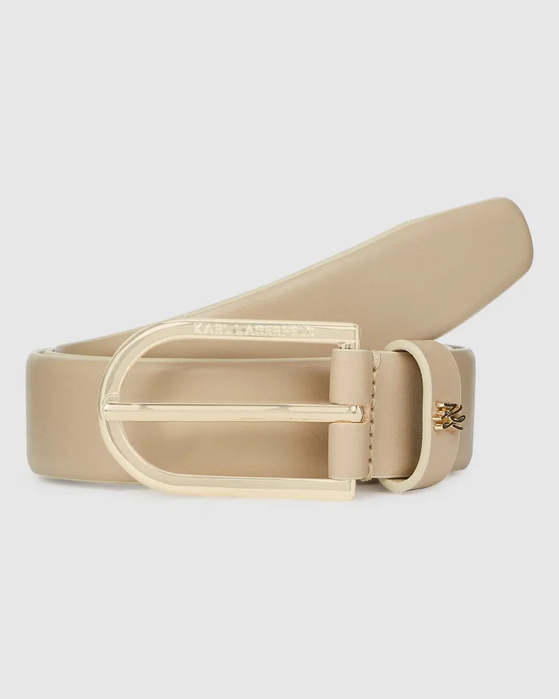 Karl Lagerfeld K/autograph Gürtel Mit Pin, Damen, Sauberes Schwarz, Größe Sauberes