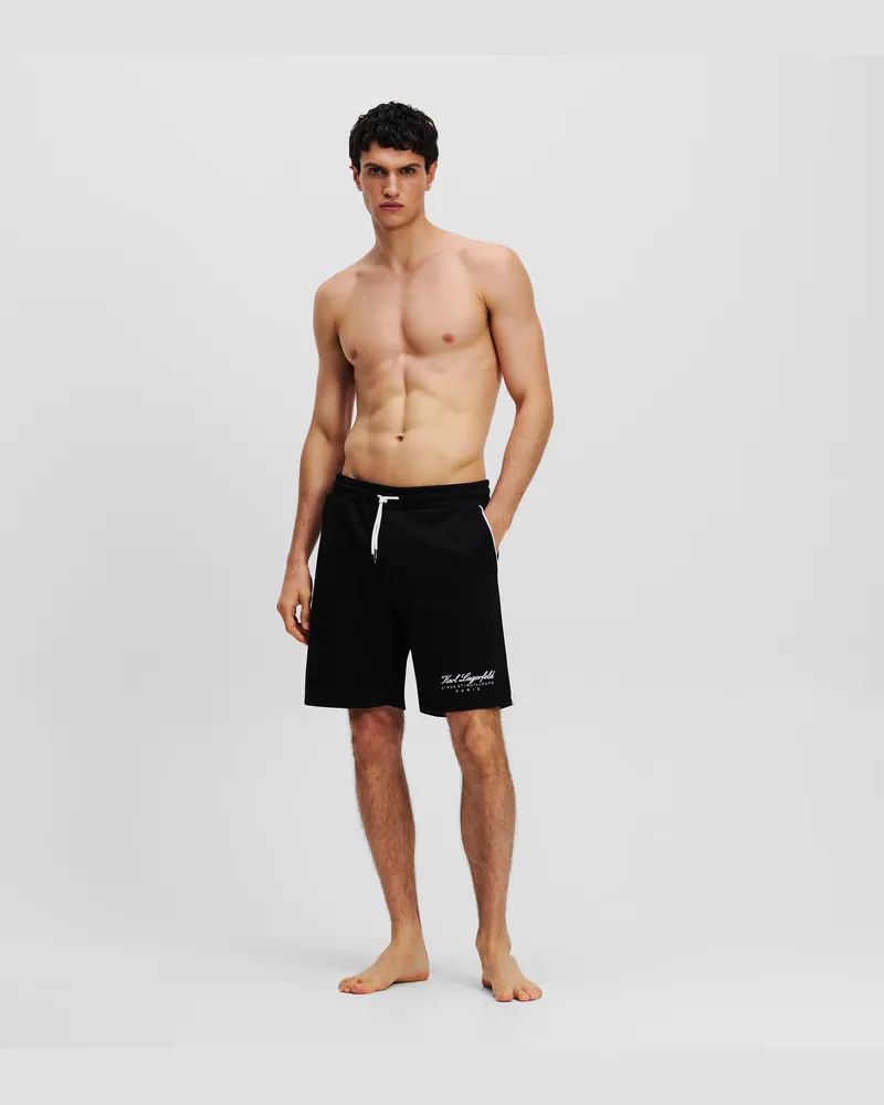 Karl Lagerfeld Hotel Karl Loungewear-sweat-shorts, Mann, Schwarz, Größe Schwarz
