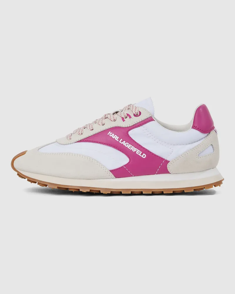 Karl Lagerfeld Sonar Sneakers, Damen, Weiss/pink, Größe Weiss