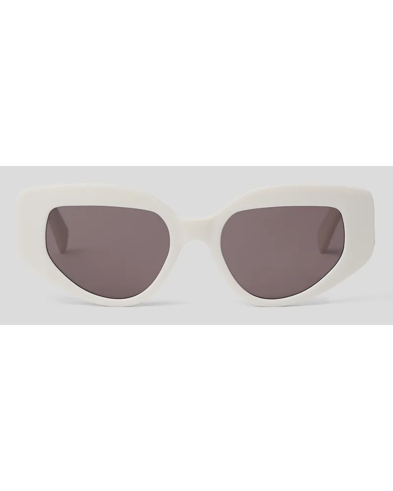 Karl Lagerfeld Kl monogramm-logo-sonnenbrille, Frau, Weiss Weiss