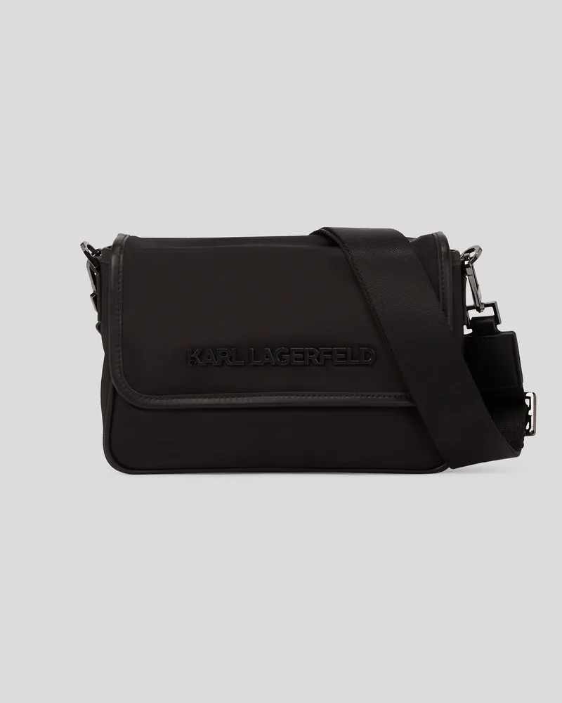 Karl Lagerfeld K/essential Umhängetasche Aus Nylon, Mann, Schwarz, Größe Schwarz