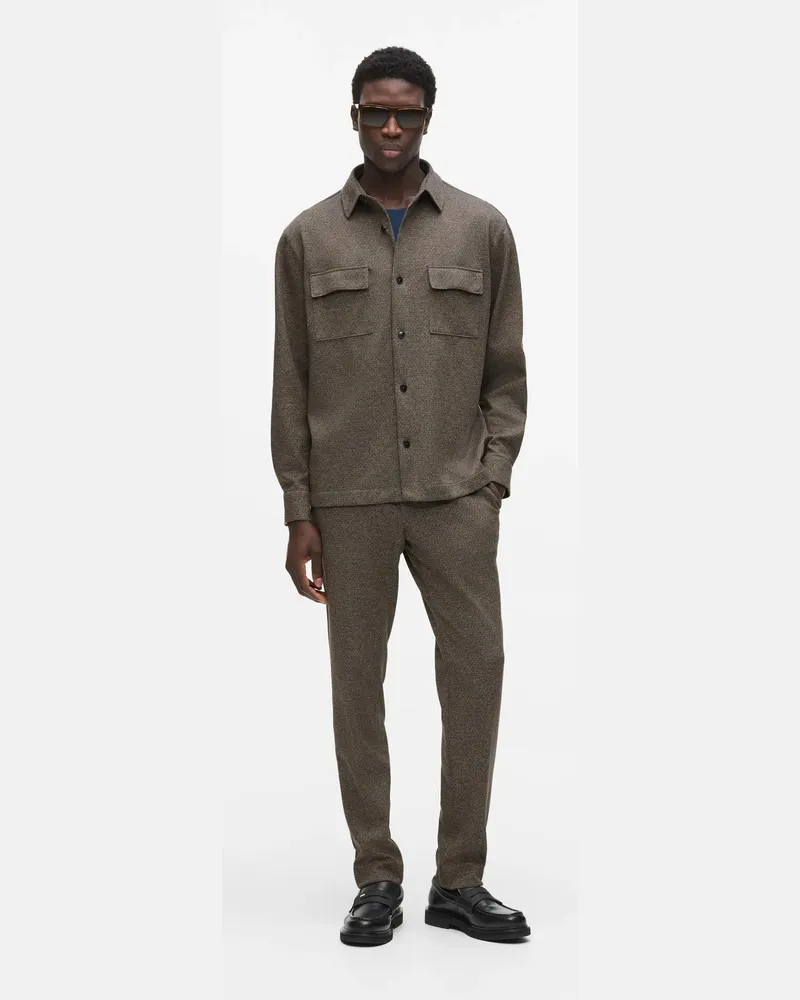 Karl Lagerfeld Schmal Geschnittene Couture-hose, Herren, Braun, Größe Braun