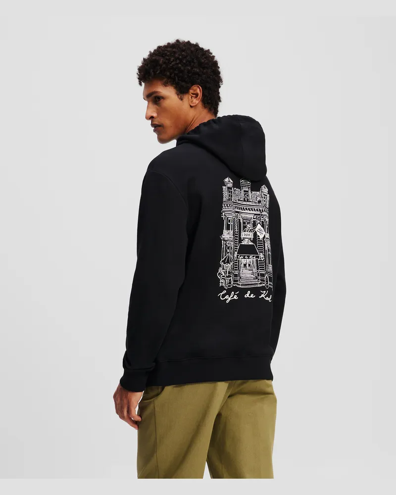 Karl Lagerfeld Kl X Jorge Parra Kapuzenpullover, Mann, Schwarz, Größe Schwarz