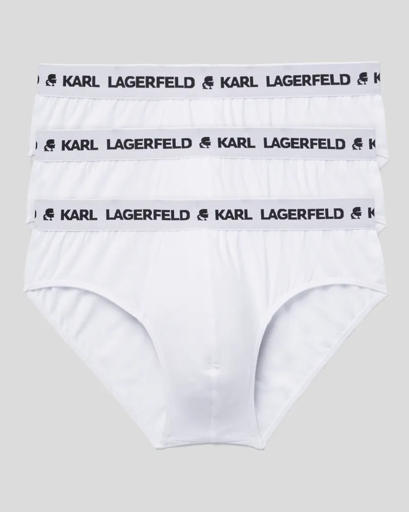 Karl Lagerfeld Slips Mit Logo, 3er-set, Mann, Weiss, Größe Weiss