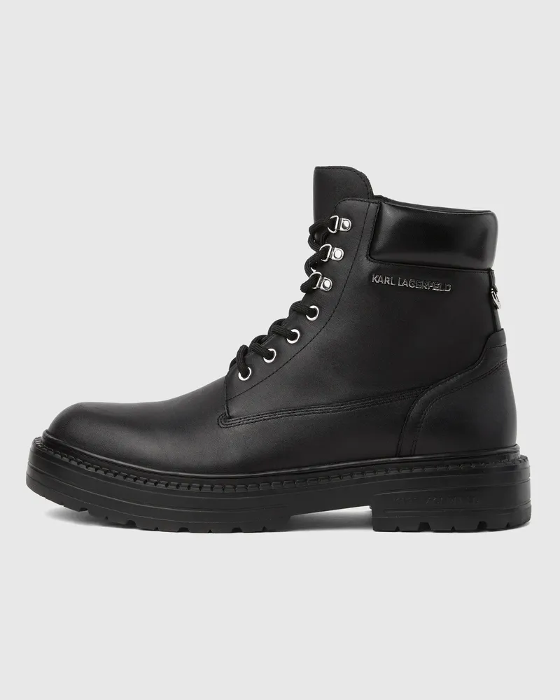Karl Lagerfeld Miles Arbeitsstiefel, Male, Schwarz, Size Black