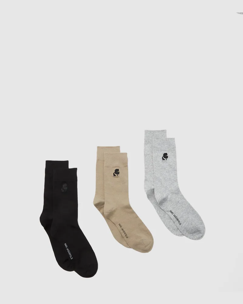Karl Lagerfeld Kameo Socken – 3-pack, Herren, Multi, Größe Multi