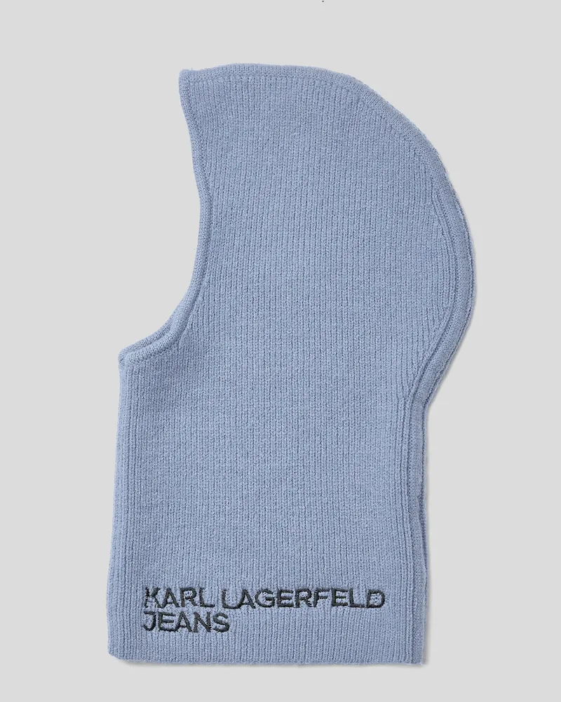 Karl Lagerfeld Klj rippstrick-balaklava mit Logo, Frau, Abendzeit Abendzeit