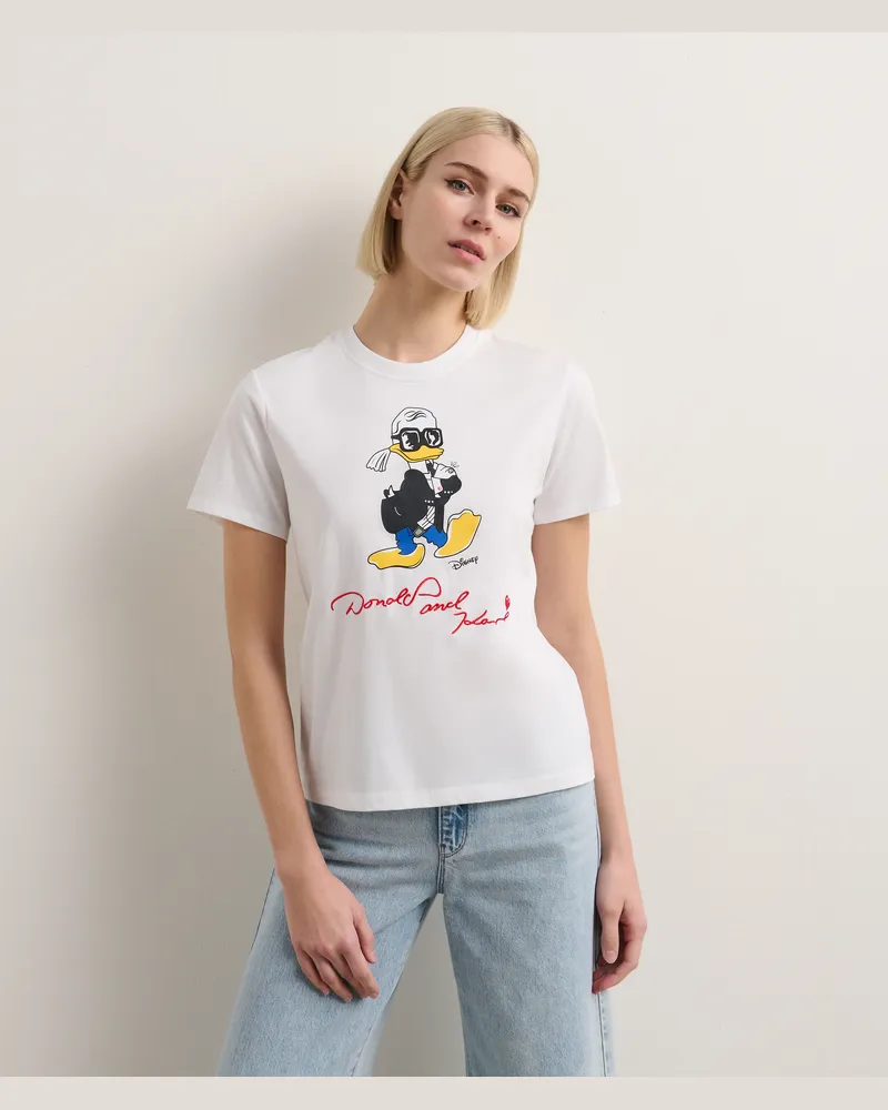 Karl Lagerfeld Disney X Kl T-shirt, Frau, Weiss, Größe Weiss